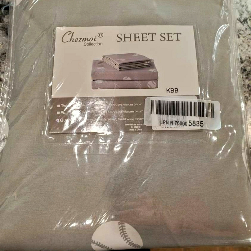 Queen baseball sheets